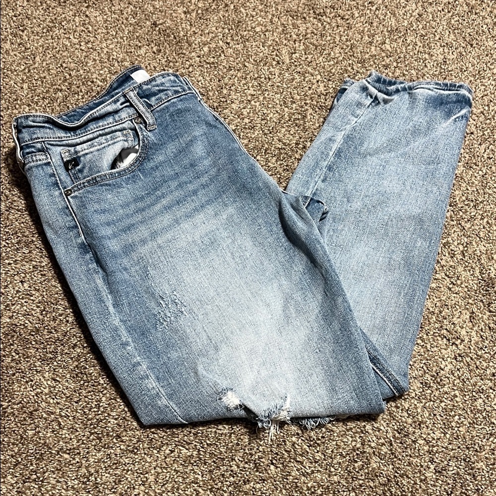 Kancan distressed cropped jeans - Picture 1 of 5